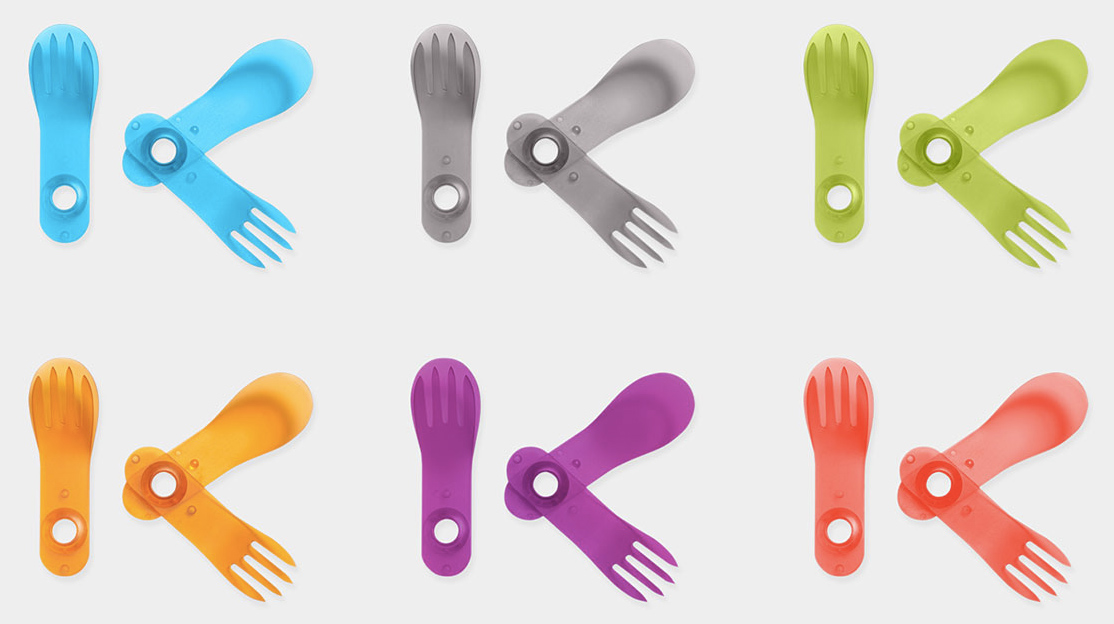 This Folding Knife And Spork Is Plastic Cutlery Evolved