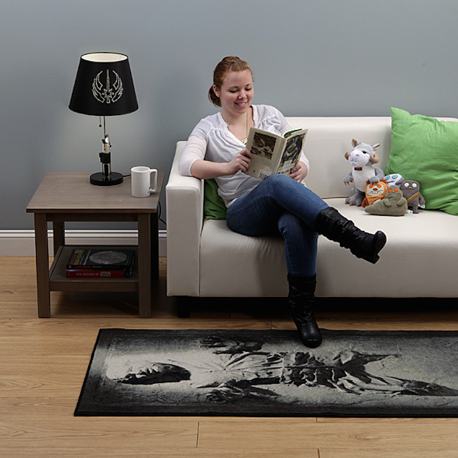 This Rug Encases Han Solo In Carbonite On Your Living Room Floor