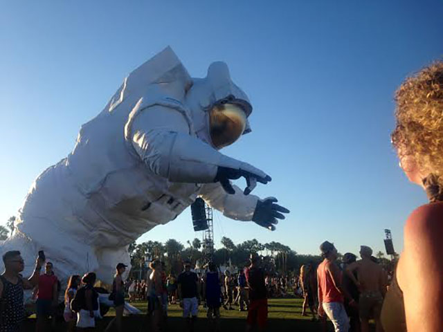 The Story Behind That Giant Astronaut Floating Around Coachella