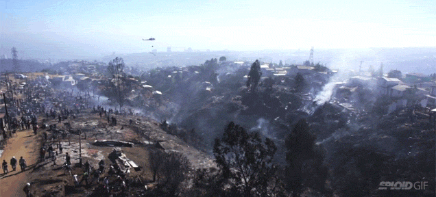 This Drone Footage Showing The Aftermath Of A Fire Is Heartbreaking