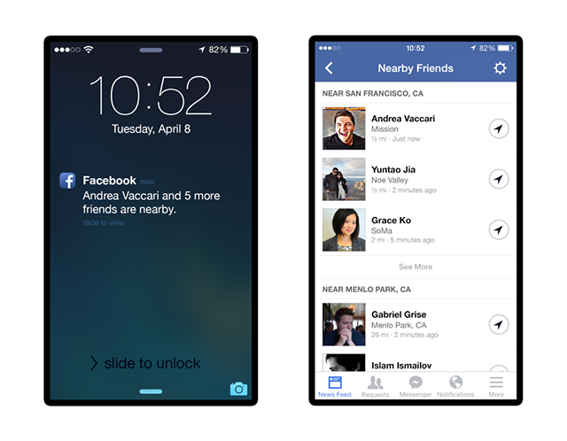 Facebook Adds ‘Nearby Friends’ To Show You Where Everyone’s At