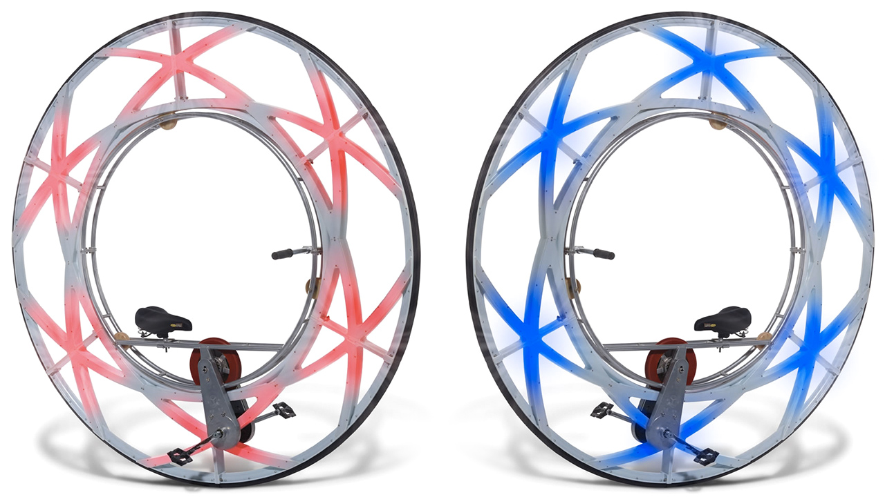 A Pedal-Powered Monowheel For When A Unicycle Is Somehow Too Cool
