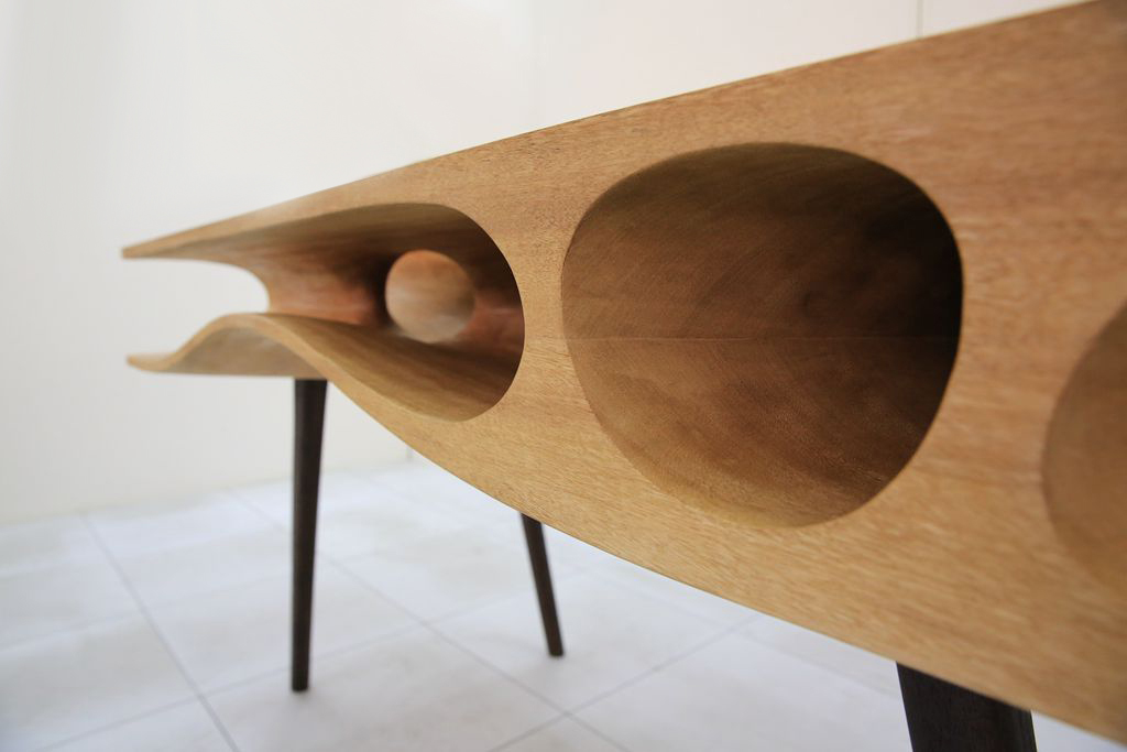 This Sleek Table Is Hiding A Playground For Cats