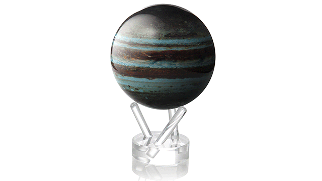 The Earth’s Magnetic Field Keeps This Desktop Jupiter Globe Spinning