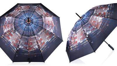 This Large Hadron Collider Umbrella Keeps You Dry With Science