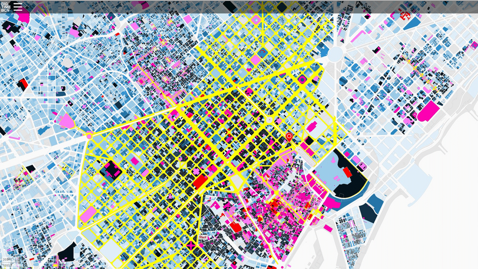 Explore Barcelona’s Architectural Past With A Colourful Interactive Map