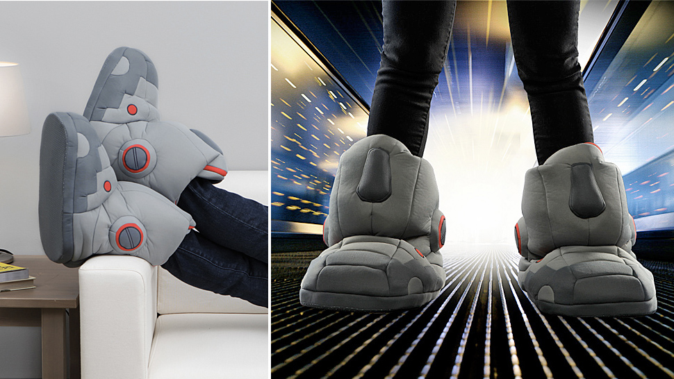 Giant Robot Sound Effect Slippers Make Your Cyborg Fantasies Come True