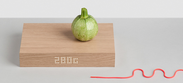 A Gorgeous Wooden Kitchen Scale That Masquerades As A Cutting Board