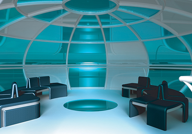 This Rotating Flying Saucer Could Be A Pretty Fun Place For A Party