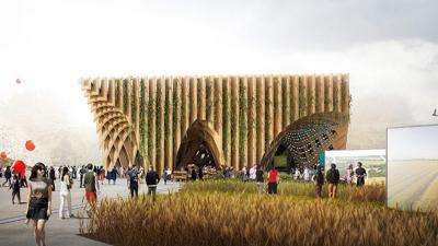 The Food Growing On This Building Will Be Served At A Restaurant Inside