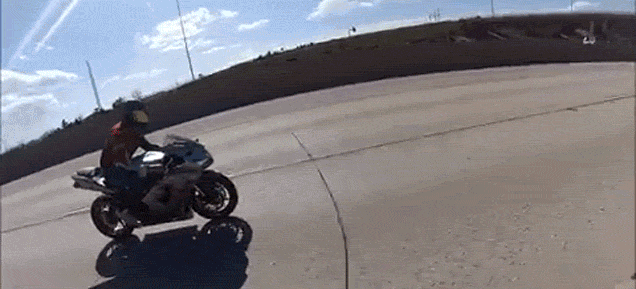 Here’s An Insane Motorcycle Crash From The Motorcyclist’s POV
