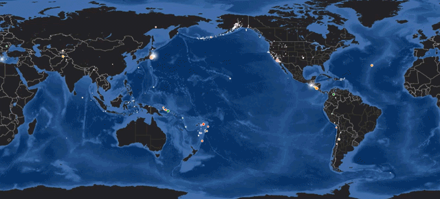 A Timelapse Of All The Earthquakes From This Record-Breaking April