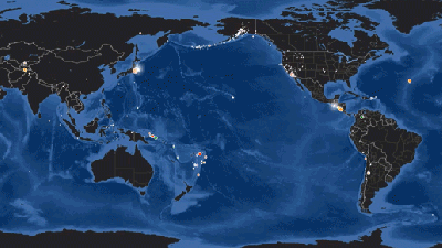 A Timelapse Of All The Earthquakes From This Record-Breaking April