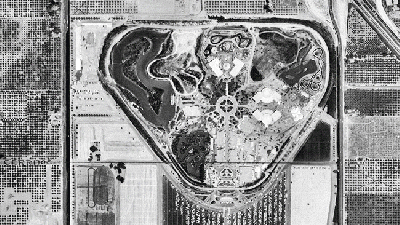 Disneyland From The Air, Then And Now
