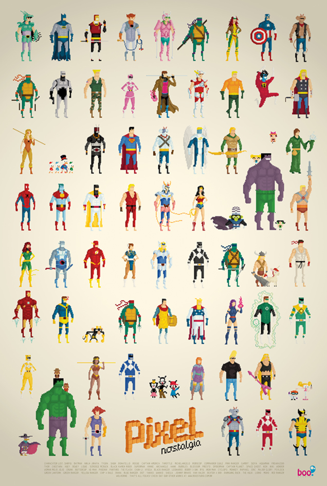 8-bit Super-hero Poster Makes Me Dream Of Perfect Adventure Games