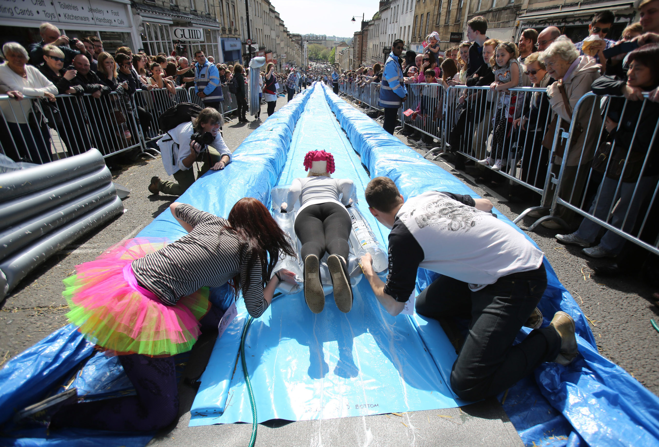 This Is What Happens When You Turn A Street Into A Slip ‘n Slide