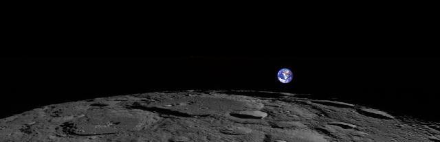 Rare View Of Earth Rising On The Moon Taken By Lunar Orbiter
