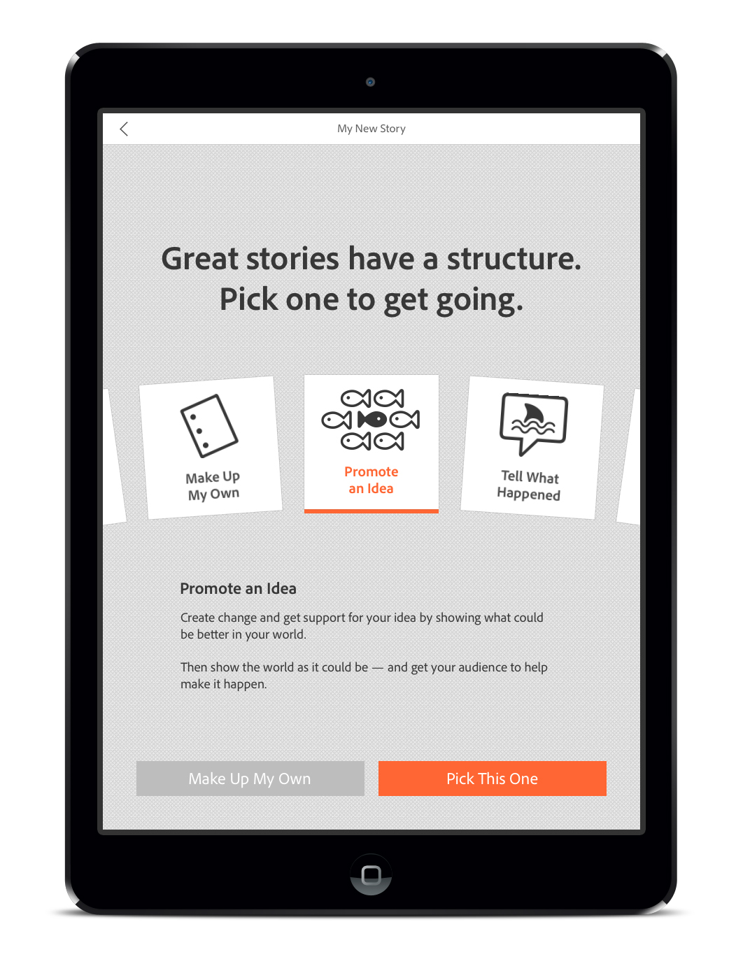 Adobe Voice: A Free iPad App For Pitching Brilliant Ideas To The World