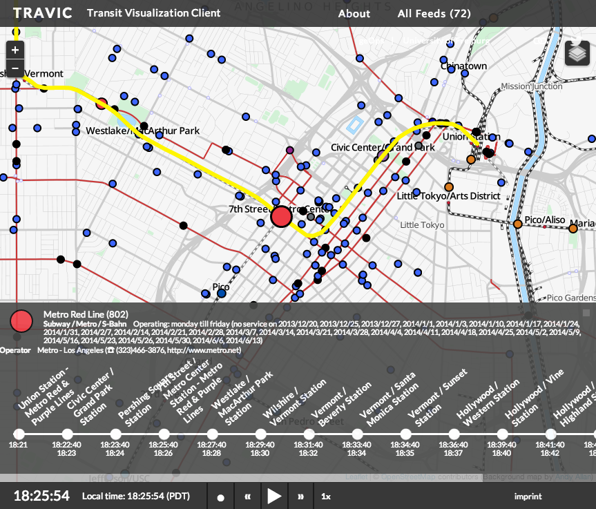 A Gods-Eye View Of L.A.’s Transit Network In Motion