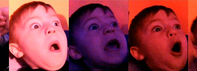 Kid Flips Out When He Watches Fireworks For The First Time
