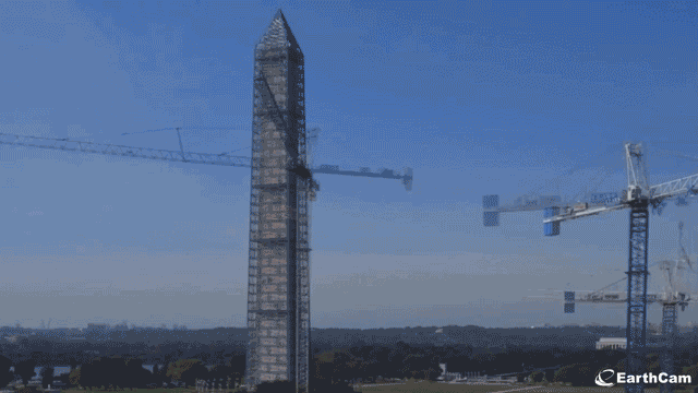 This 80-Second Video Shows A Year Of Washington Monument Repairs