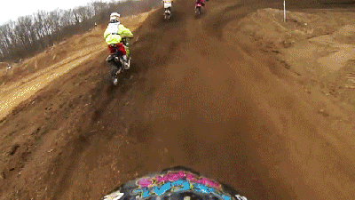 Motocross Rider Misses Curve, Miraculously Survives Huge Fall
