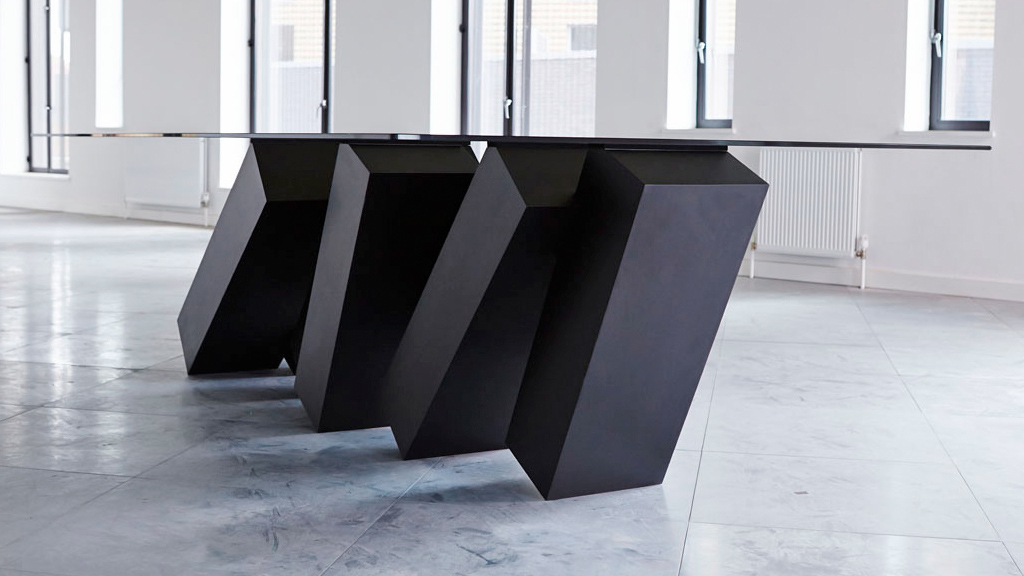 2001 Inspired This Table Supported By Toppling Monolith Dominos