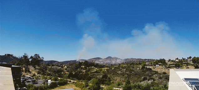 Timelapse Video Captures The Terrifying Speed Of The San Diego Fires