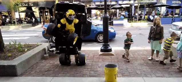 This Guy’s Transformers Costume Actually Transforms Into A Mini Car