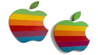 You Can Buy These Original Cupertino Rainbow Apple Signs