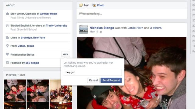 Facebook Now Lets You Harass People About Their Relationship Status