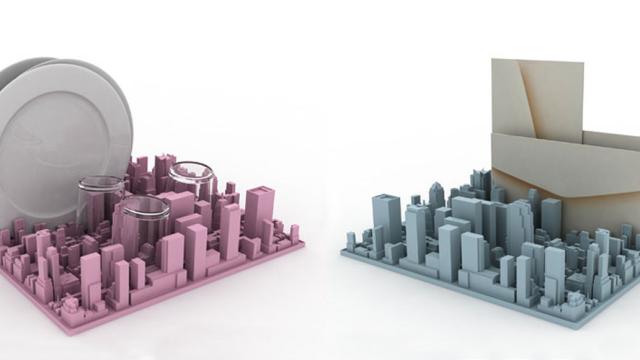 This Inception-Inspired Silicon Skyline Is A Delightful Dish Rack