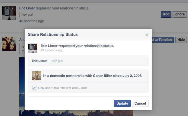 Facebook Now Lets You Harass People About Their Relationship Status