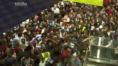 Brazil Train Station Looks Like A Nightmarish Ocean Of Drowning People