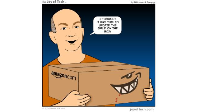Maybe Amazon Should Make The Smile On Its Boxes A Little More Honest