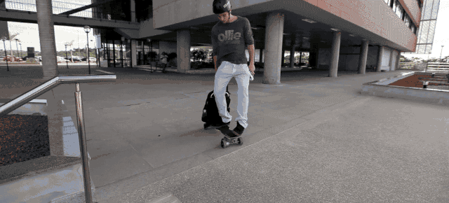 There’s An Electric Skateboard For Commuters Hiding Inside This Backpack