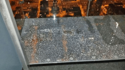 The Willis Tower’s 103rd Floor Glass Skydeck Cracked Last Night