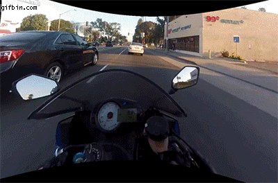 Reckless Biker Escapes Death Five Times In Just A Few Seconds