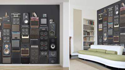 A Giant Fake Wall Of Amps And Speakers That Will Never Blow A Fuse