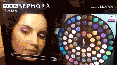 An Augmented Reality Mirror Lets You Test Makeup Without Putting It On