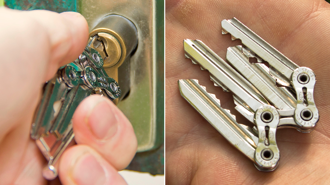 An Ultra Minimal Keychain Born From Recycled Bike Chains