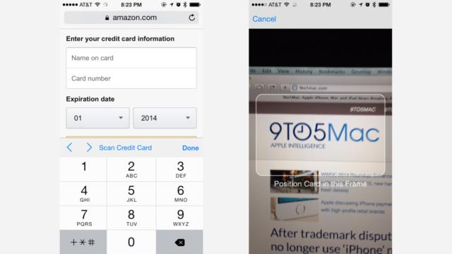 iOS 8 Lets You Scan Your Credit Card With Your Camera Instead Of Typing
