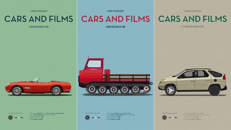 These Posters Immortalise The Cars From Your Favourite Films