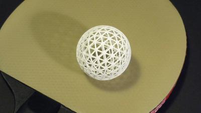 A 3D-Printed Squeezable Ping-Pong Ball That Won’t Dent