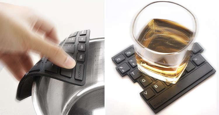 Your Heart Won’t Skip A Beat When You Spill On Fake Keyboard Coasters