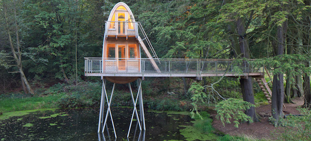 I Want To Spend All Weekend In This Treehouse Perched Over A Pond