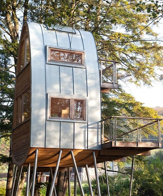 I Want To Spend All Weekend In This Treehouse Perched Over A Pond