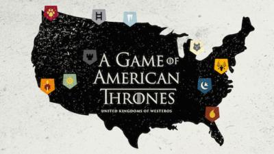 A Map Of Game Of Thrones If It Was Set In The USA