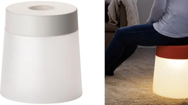 IKEA’s New Glowing Stool Lights A Safe LED Fire Under Your Butt