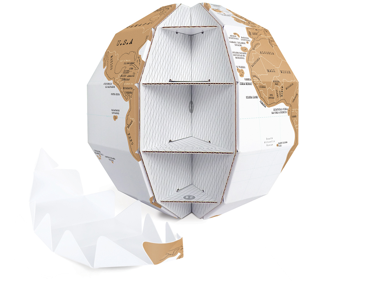 A Scratch-Off Globe Helps Keep Track Of Your Country-Hopping